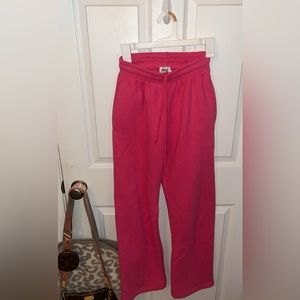 princess polly size 2 wide leg pink sweatpants